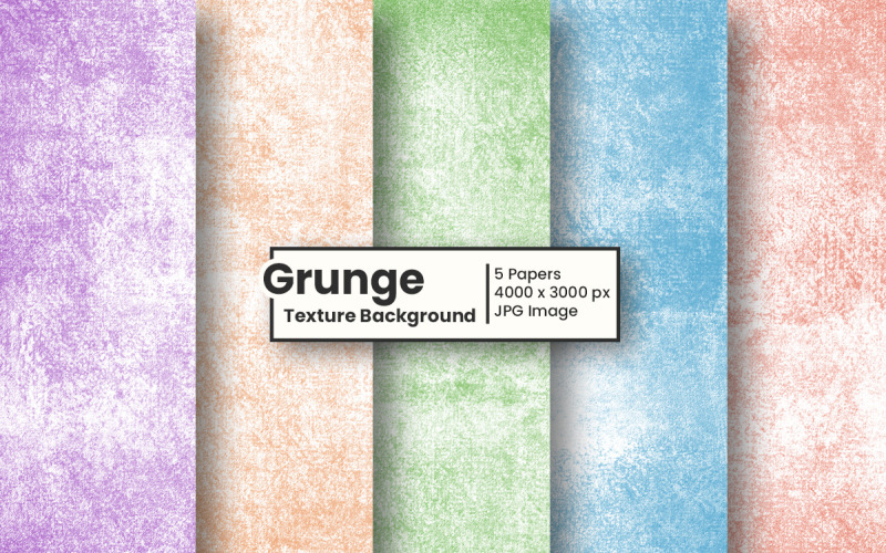 Betongvägg grunge smutsiga overlay textur set och färgglada grunge nödställda bakgrund