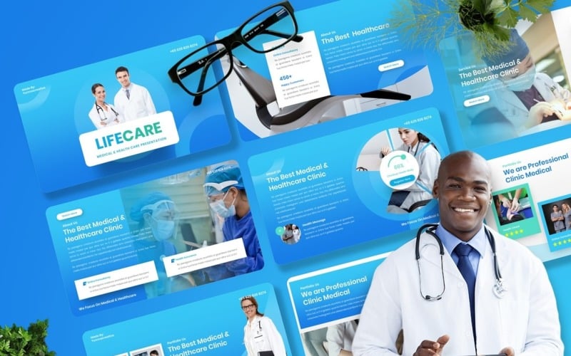 Lifecare -医疗和医疗保健Powerpoint模型