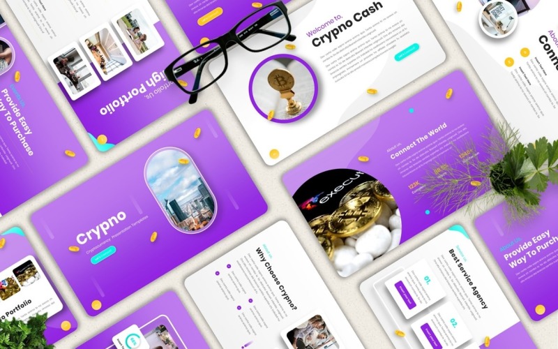 Crypno - Cryptocurrency Powerpoint Templates