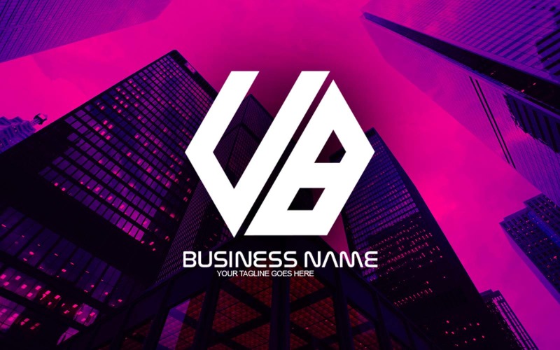 专业多边形UB字母标志设计为您的企业-品牌标识