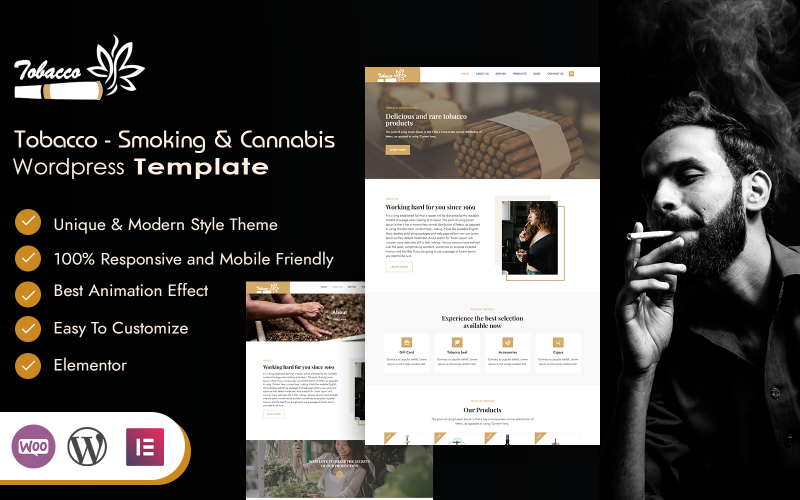 Tabaco - Tema WordPress para Fumar e Cannabis