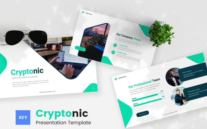 Cryptonic — Kriptovaluta és Bitcoin Keynote sablon