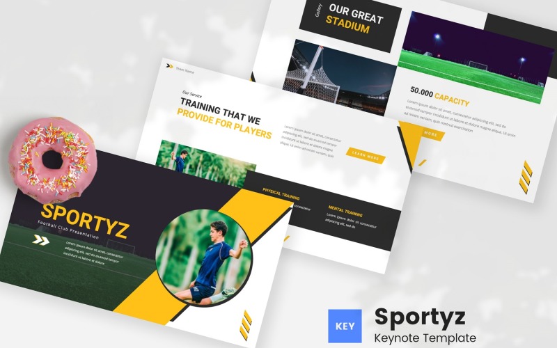 Sportyz – Keynote-Vorlage für Fußballvereine