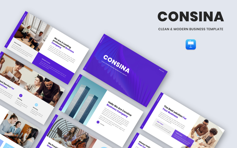 Consina - Clean & Modern Business Keynote Template