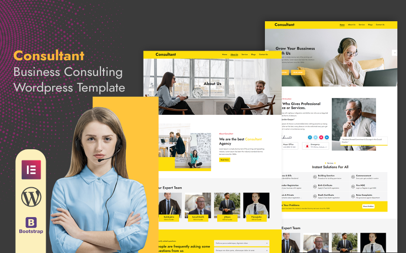 Konzultant - Business Consulting Wordpress šablona