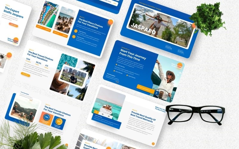 Jasparo - Modèle de Keynote de voyage