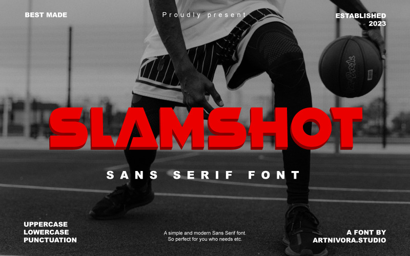 Slam Shot -无衬线字体