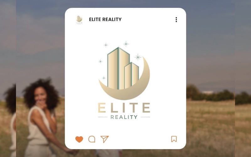 Elite Realty Logó sablon – Professzionális és modern ingatlanlogó