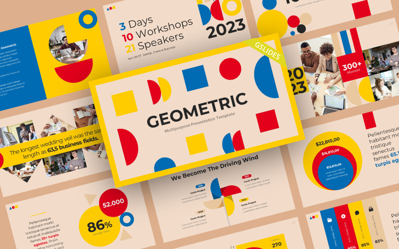 Geometric Creative Style Google Slides Template