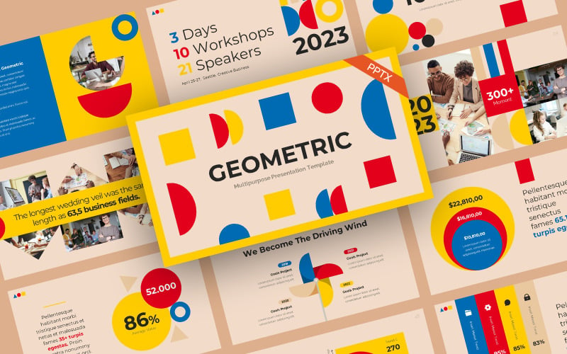 Geometric Creative Style PowerPoint Template