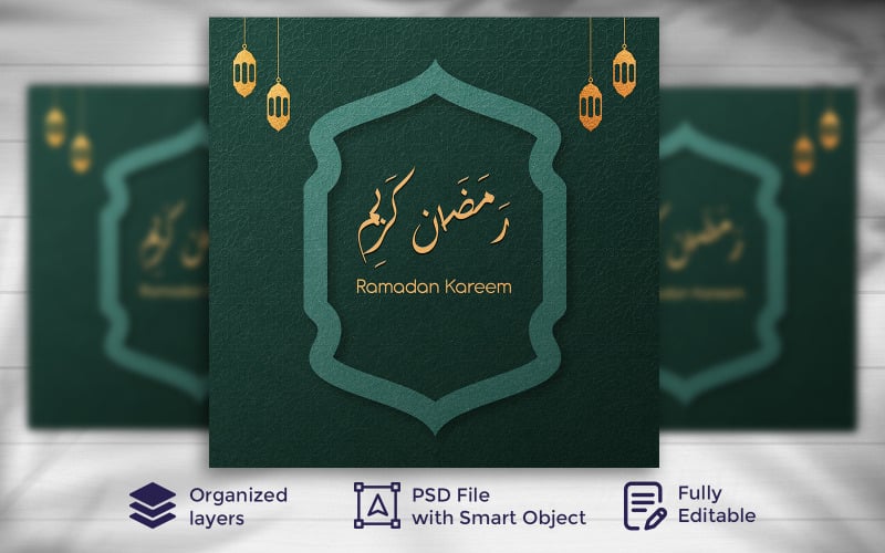 Ramadan Mubarak Islamitisch Festival Social Media Banner Sjabloon 10