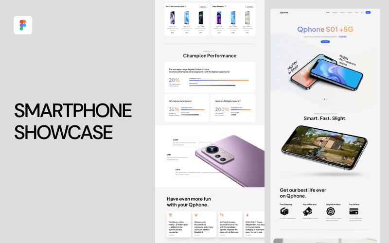 Smartphone Showcase Web UI Template