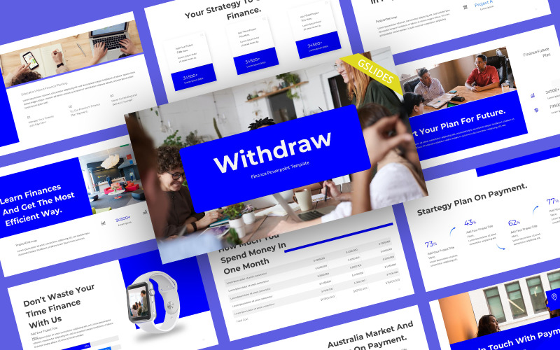 Withdraw Business Finance Google Slides Template