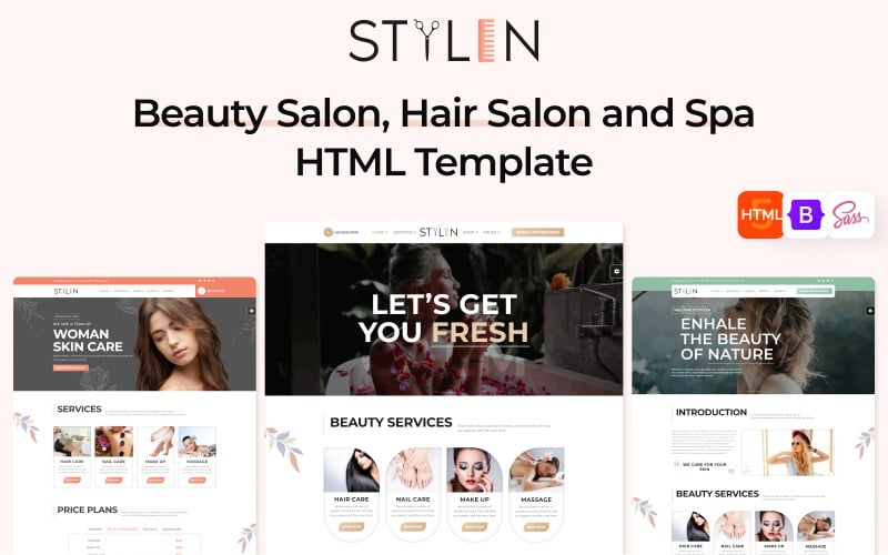 Stylen – 美 Salon, Hair Salon and Spa HTML Template