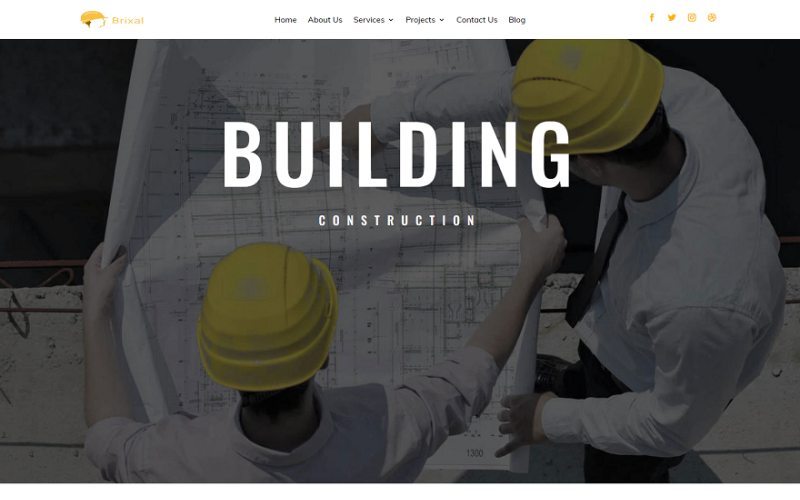 Тема WordPress Brixel Building Construction