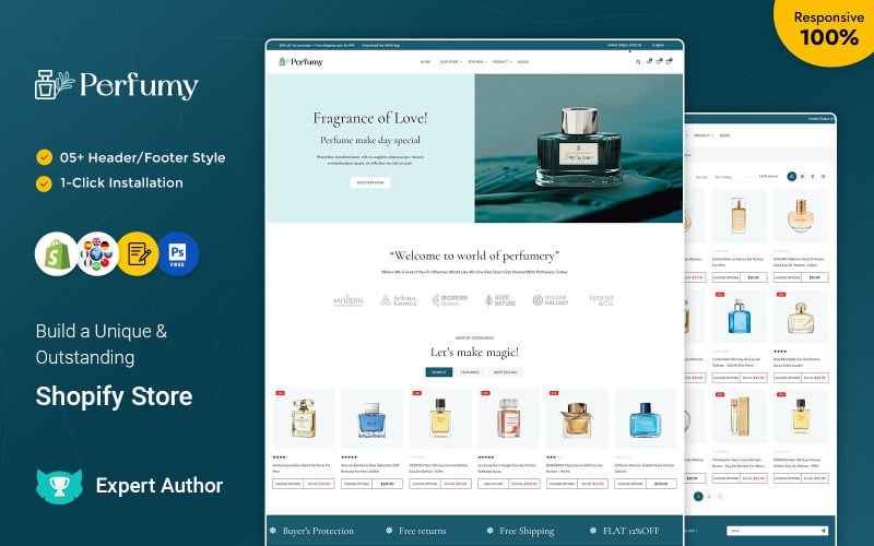 Parfumerie - Parfums, Déos et Fragrances Thème responsive Shopify