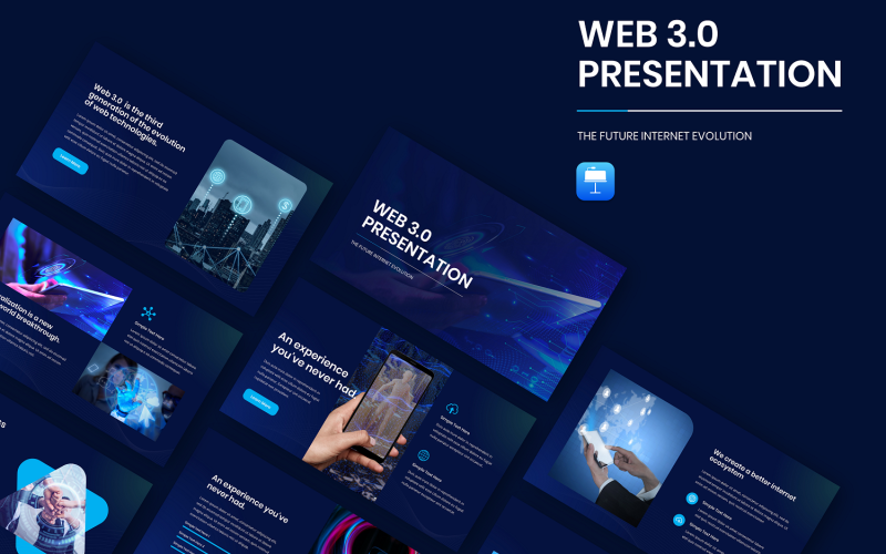 Modèle de présentation de présentation WEB 3.0