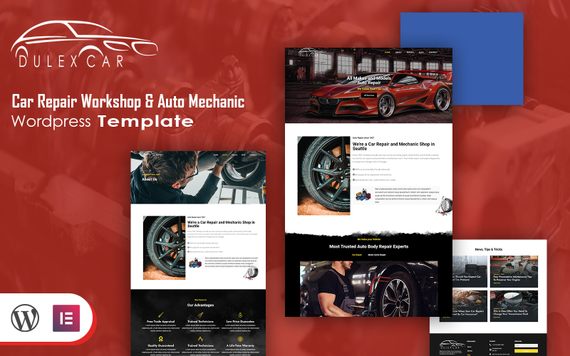 豪华汽车- WordPress主题的汽车修理店和汽车机械师