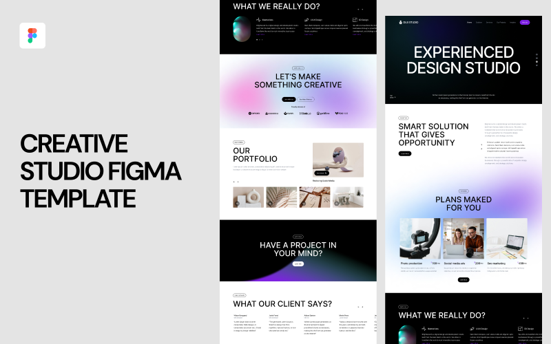 创意工作室Figma模板