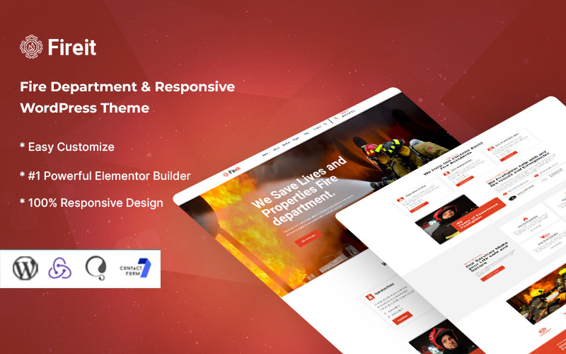 Fireit - тема WordPress пожежної служби