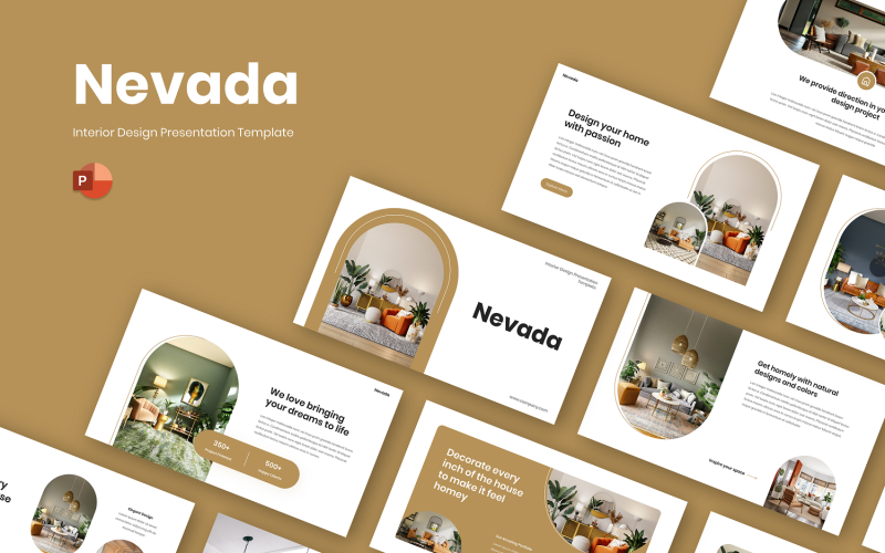 Nevada — szablon PowerPoint do projektowania wnętrz