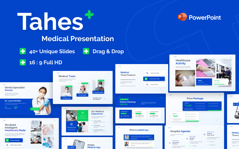 Tahes Medical PowerPoint-Vorlage