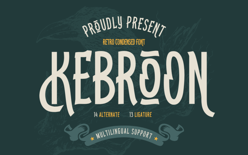 KEBROON |复古浓缩字体