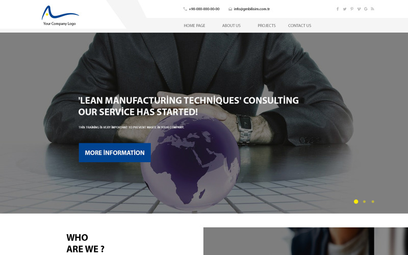 GM- Business Consulting - Finance, Business & Consulting PSD Template