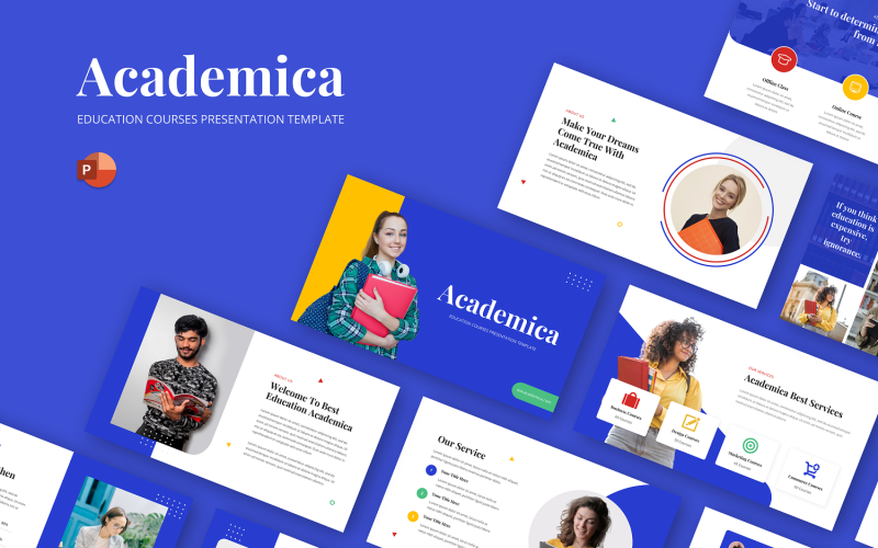 Academica - Modello di presentazione di PowerPoint per l'istruzione