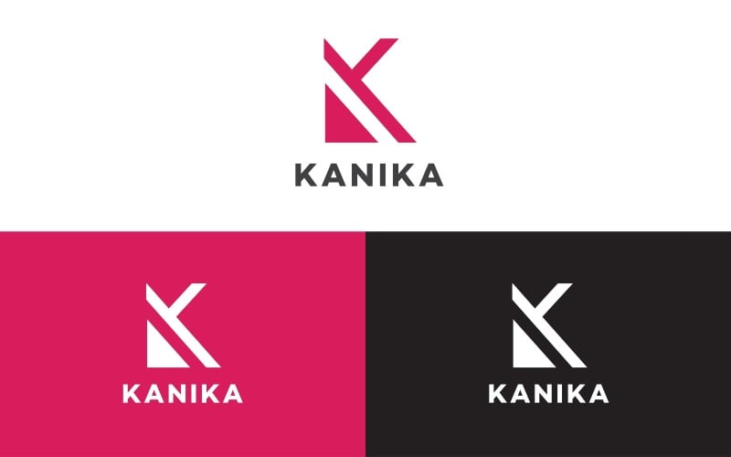 K字母标志设计- Kanika
