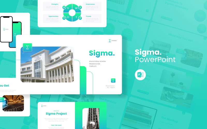 Sigma -教育谷歌幻灯片模板