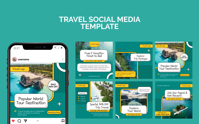 Travel Instagram Template