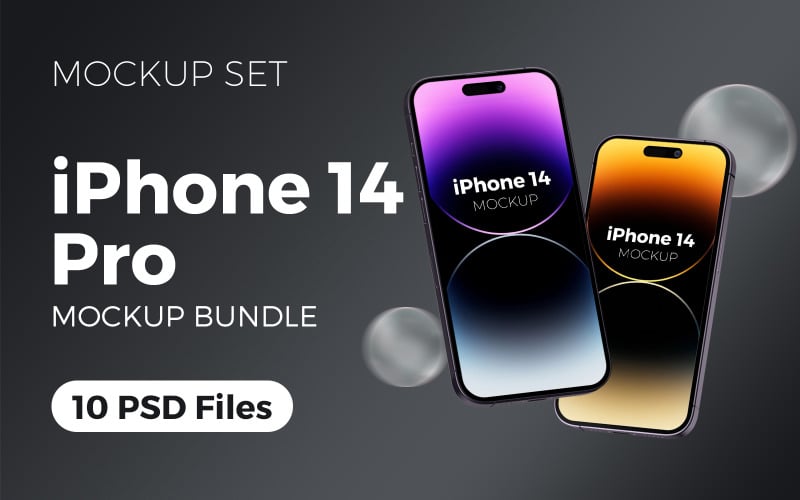 iPhone 14 Pro Max Mockup Bundle