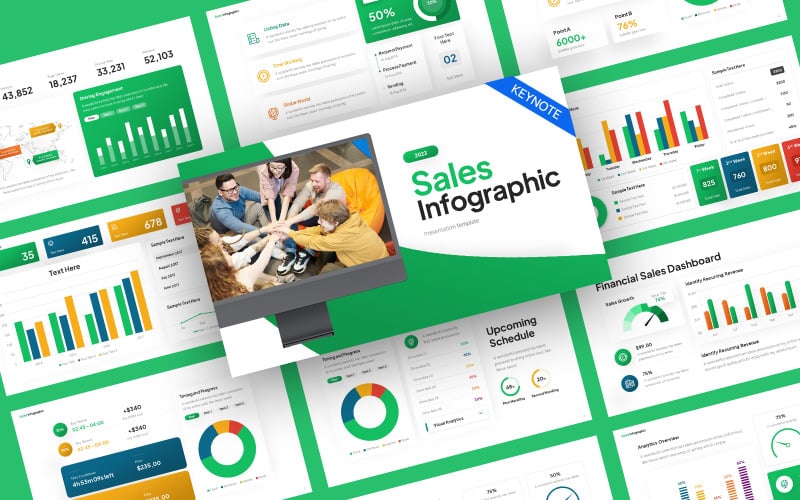 Sales Infographic Assets Keynote Template