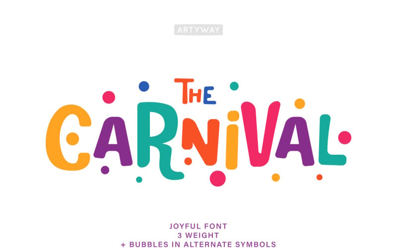 Başlık için Karnaval Festivali Yazı Tipi