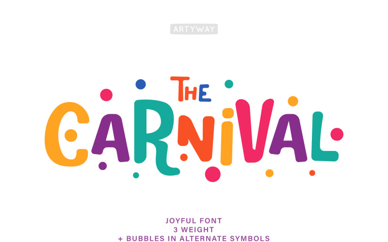 Carnival Fest teckensnitt för rubrik