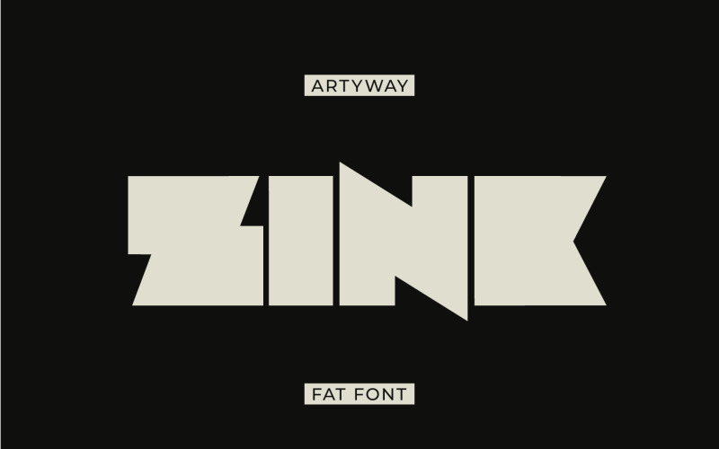 Fat Space-lettertype voor logo en kop