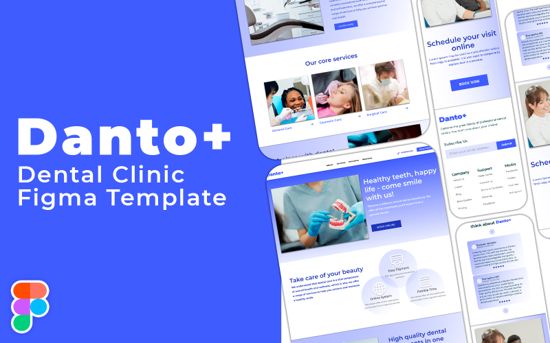 Danto+ | Dental Clinic Figma Template