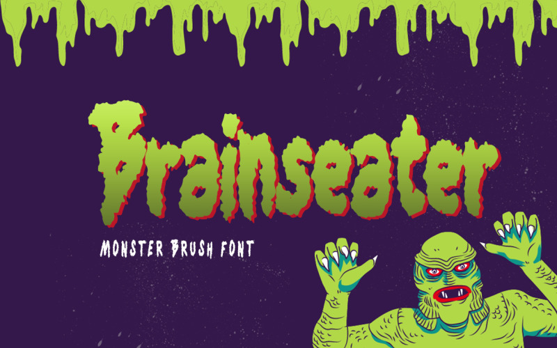 Brainseater - og体育首页 Brush Font