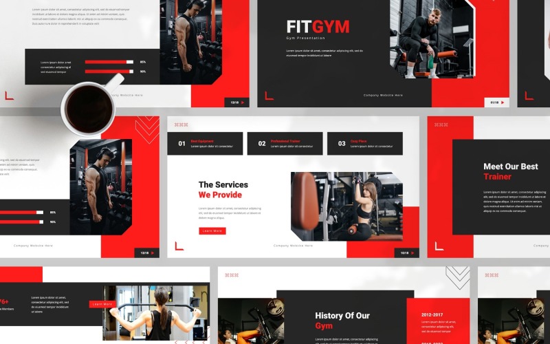 Fitgym — Gym Google Slides Mall