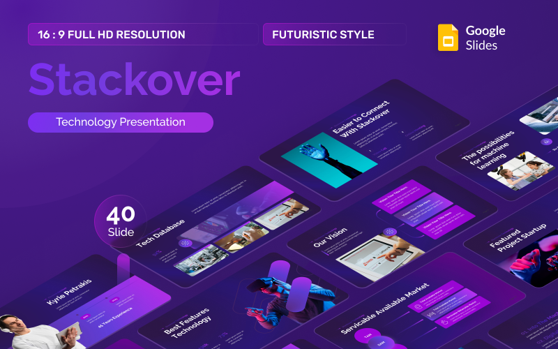 Шаблон Google Slides Creative Technology Stackover