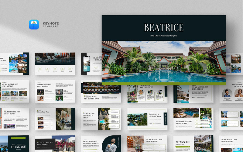 Beatrice - Hotel Keynote模板 & Resort