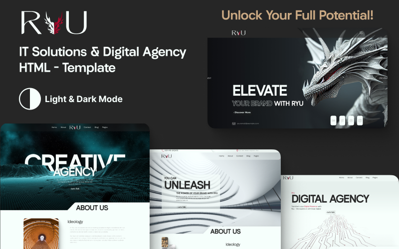 RYU - IT Solutions & Digital Agency Portfolio Mall