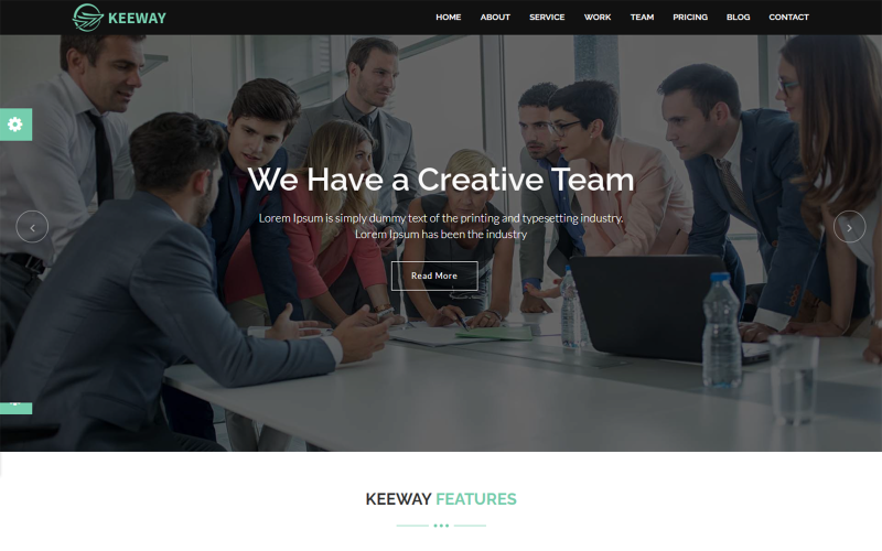 Plantilla Web Para Sitio Web De La Agencia De Marketing Digital Keeway