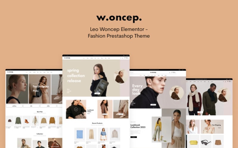 Leo Woncep元素-时尚店主题