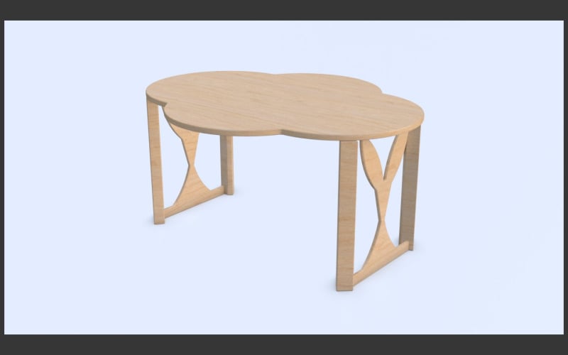 由木头制成的云桌