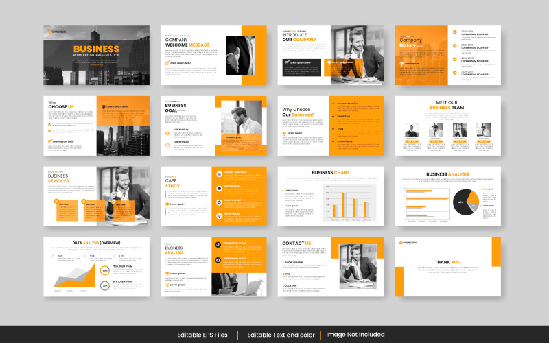 Årsrapport business powerpoint presentation bild mall och affärsförslag stil