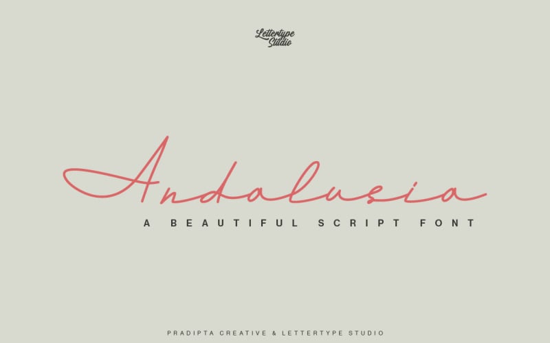 安达卢西亚一个美丽的脚本字体