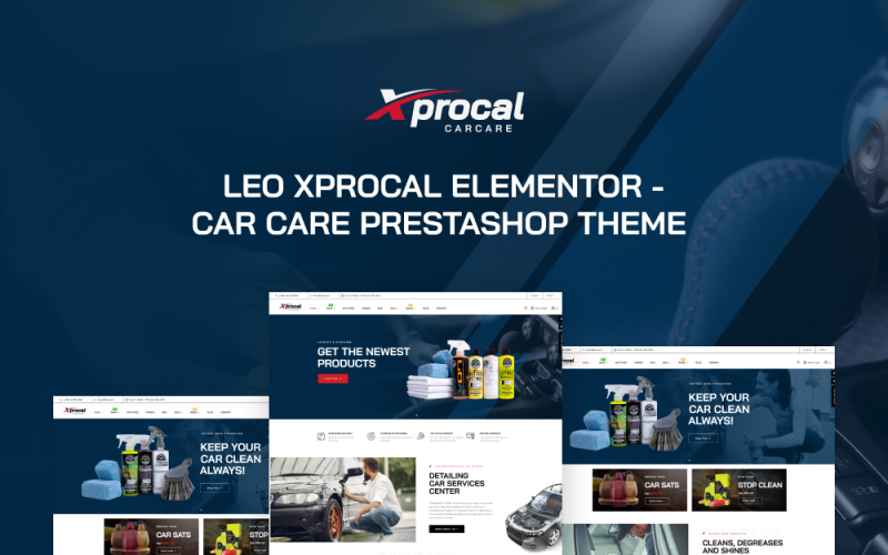 Leo Xprocal Elementor - Motyw Prestashop do pielęgnacji samochodów