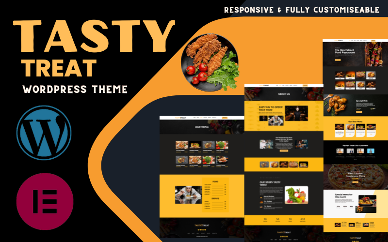 Tasty Treat – чудова сучасна ресторанна тема WordPress